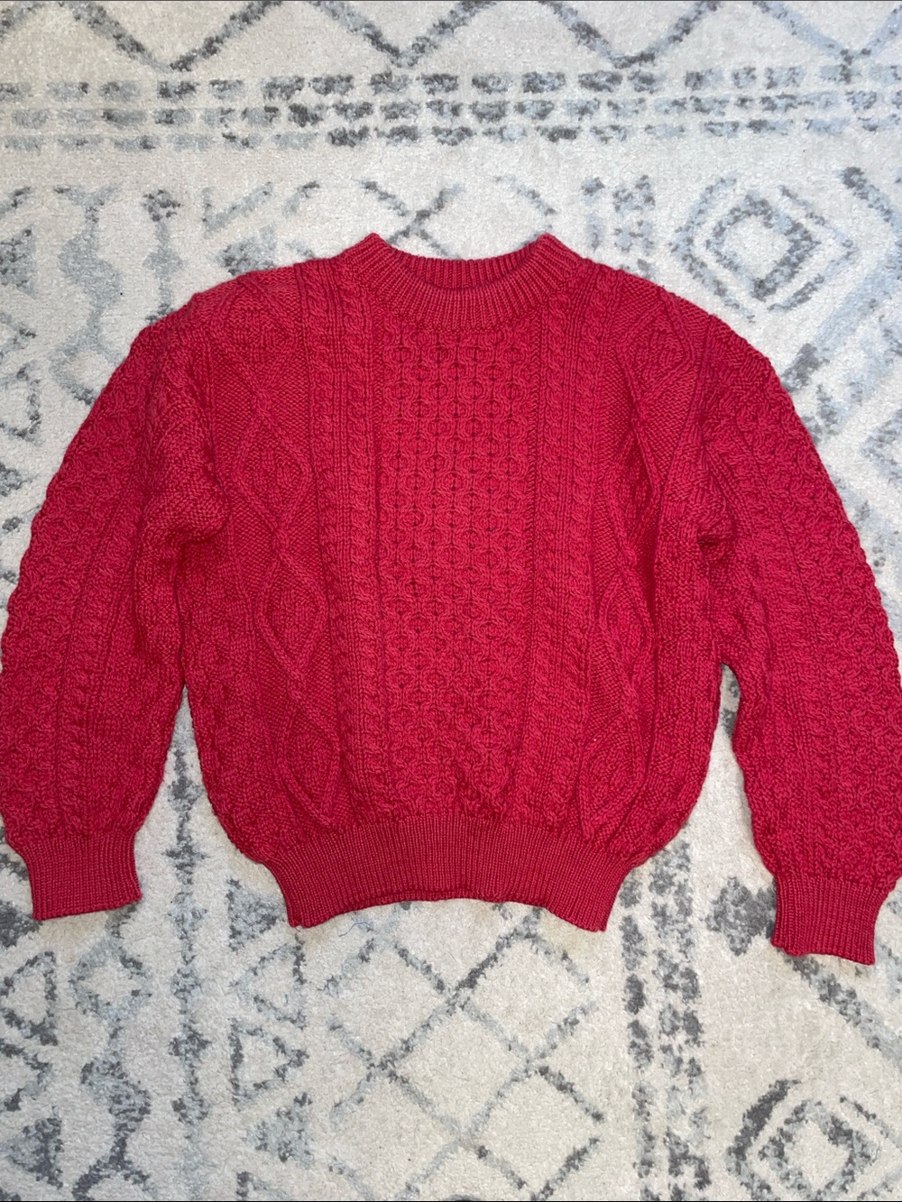 Chunky Knit Irish Wool Sweater